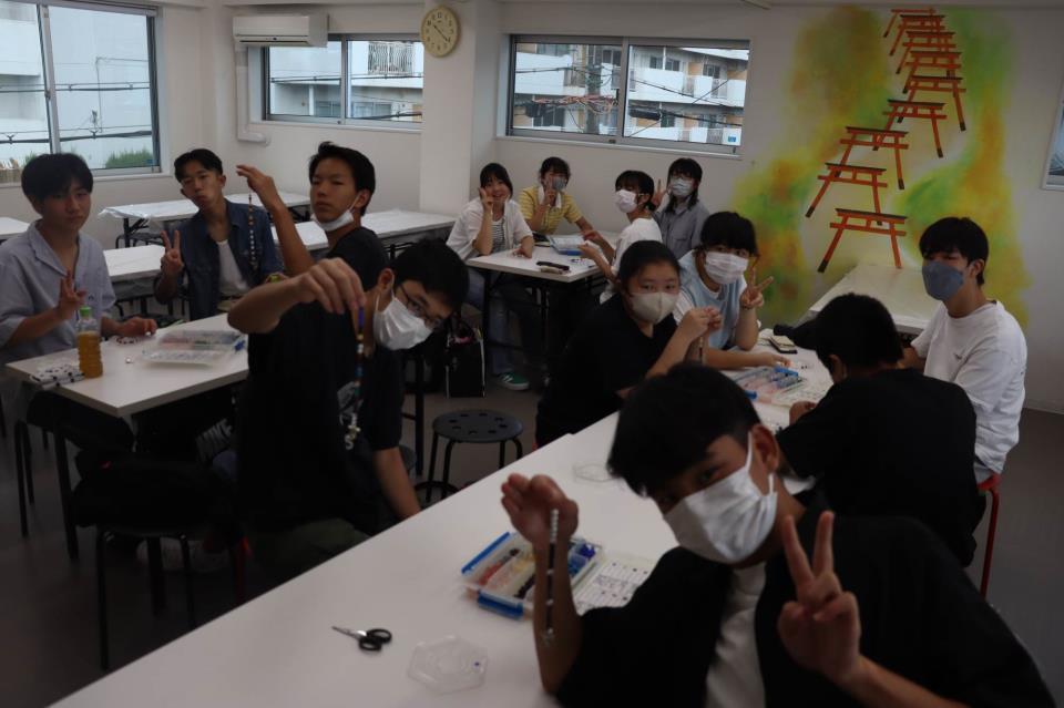 シンプルＡ型看板「体験学習受付中（赤）」【スクール・塾・教室】全長１ｍ シンプルA型看板「体験学習受付中（赤）」【スクール・教室