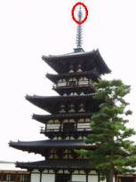 知恵の輪-薬師寺東塔の水煙1○卍🐉