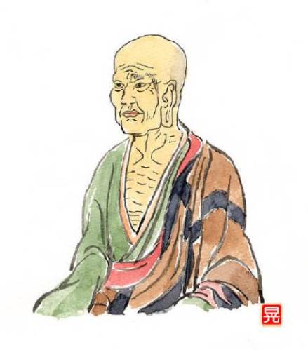 【2点購入150円引】暮らしをまもり工事を行ったお坊さんたち 道登・道昭・行基・ 知恵の輪-行基菩薩像2（イラスト・人物）👨