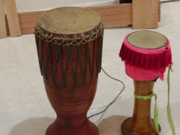 民族楽器　太鼓 知恵の輪-ラオスの太鼓（たいこ）2🎵