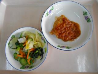 宮代町立百間中学校 ニュース 給食献立表