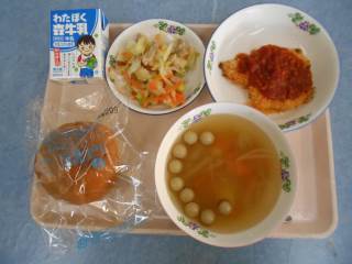 宮代町立百間中学校 ニュース 給食献立表