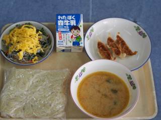 宮代町立百間中学校 ニュース 給食献立表