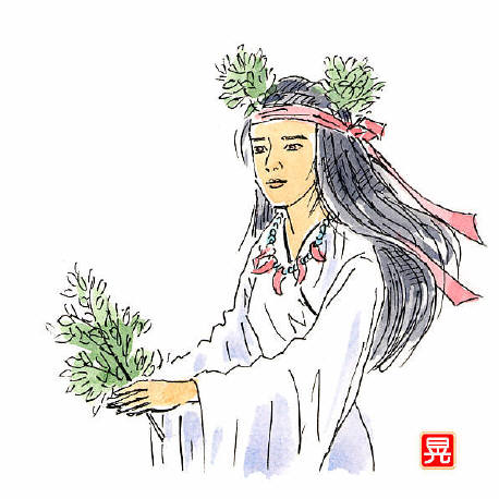 知恵の輪 卑弥呼 イラスト