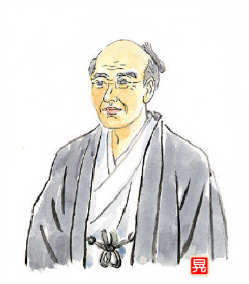 知恵の輪尾藤二洲（イラスト・人物）2