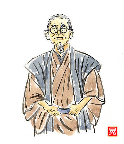 知恵の輪 種田山頭火 イラスト 人物 １